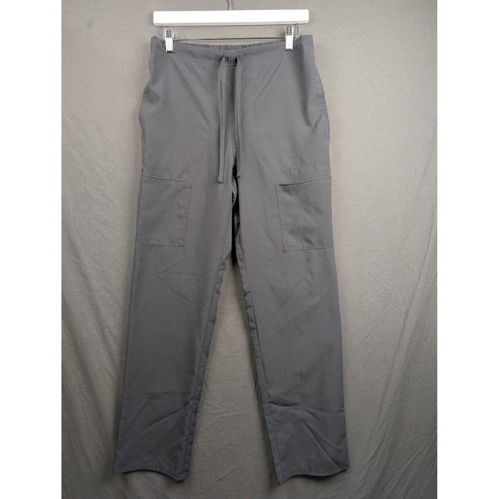 Scrubstar Pewter Grey Cargo Scrub Pants Womens Small Drawstring
